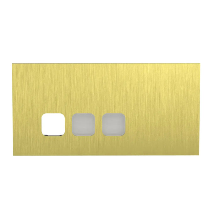 Clipsal Grid and Cover Horiz 3G Comm Plate