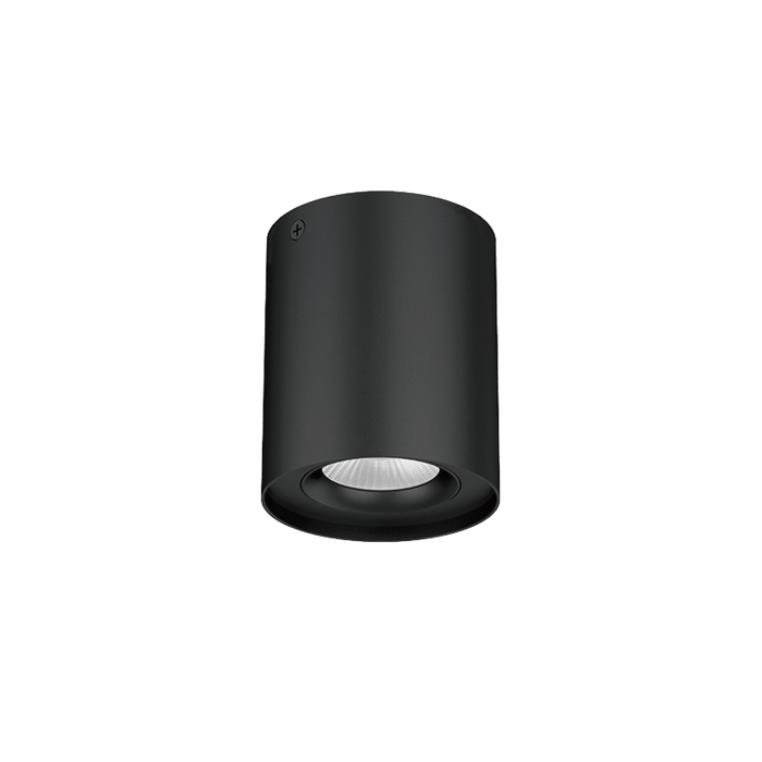 Glight Surface Mounted Led Downlight 10W IP54 Round Tri Colour Dim Black