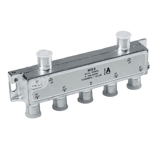 Triax RF 6-Way Splitter 5-2400MHz
