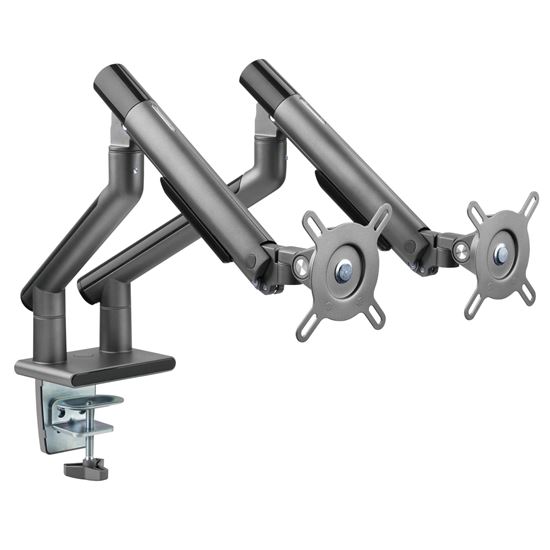 Brateck 17-32 Inch Dual Premium Slim Aluminium Spring-Assisted Desk