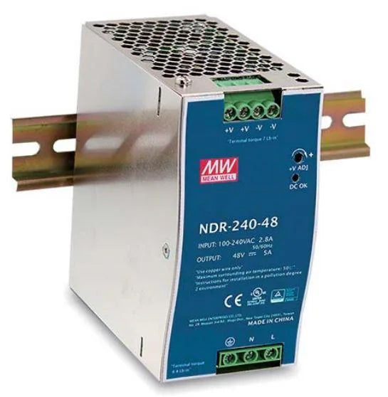 Meanwell Power Supply 24VDC 10A 240W DIN Mount