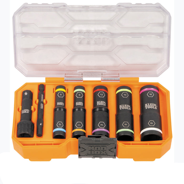 Klein Knect Flip-10 HD Flip Impact Set 8Pc Metric 8-18mm