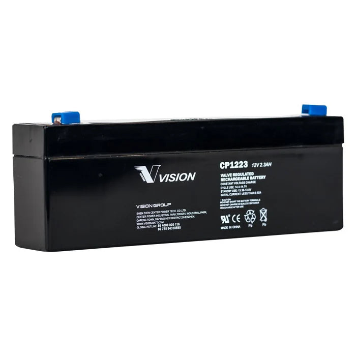 Vision Sealed Lead Acid Battery 12V 2.3Ah 178 x 35 x 61mm