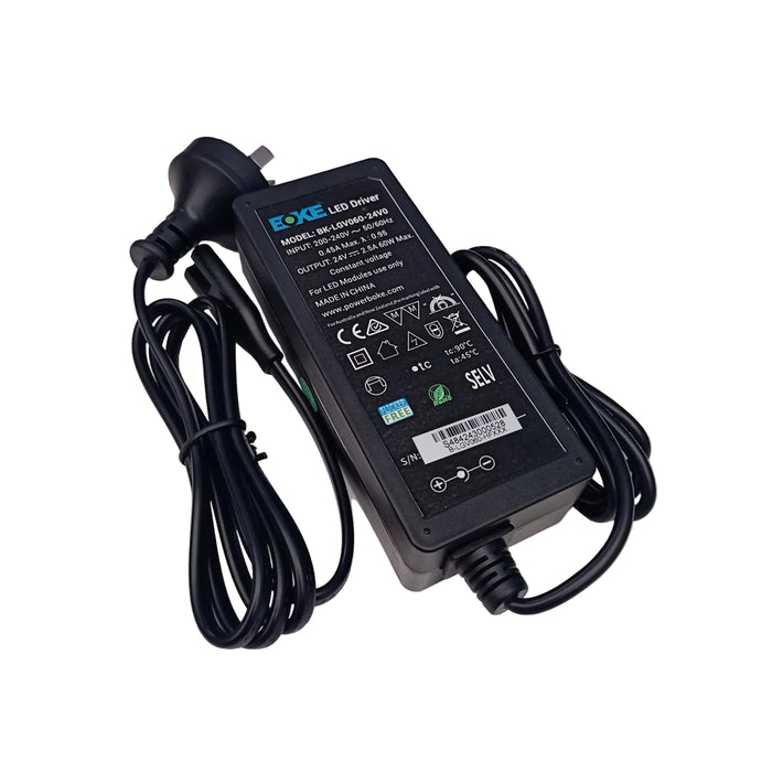 Boke PLUG AND PLAY 60W 24V 2.5A Boke Power Supply indoor use only