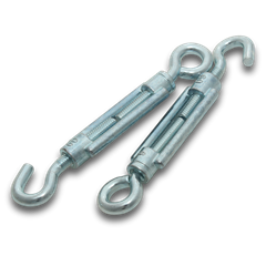 Elecsupp Turnbuckles Hook & Eye 5mm Thread Zinc Alloy 10 Pack