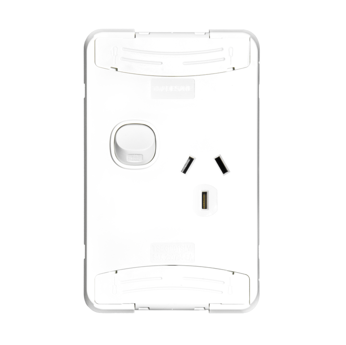 Tradesave Sleek 10A SingleVertical Power Point