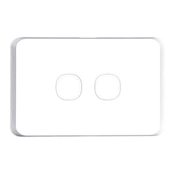 Tradesave Sleek 2 Gang Switch Plate ONLY