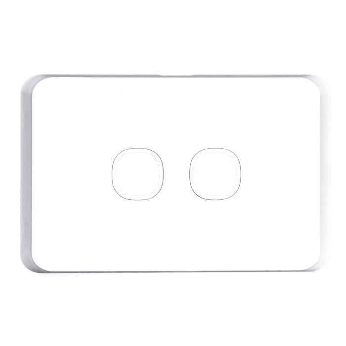 Tradesave Sleek 2 Gang Switch Plate ONLY
