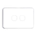 Tradesave Sleek 2 Gang Switch Plate ONLY