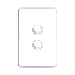 Tradesave Sleek 16A 2-Way Vertical 2 Gang Switch