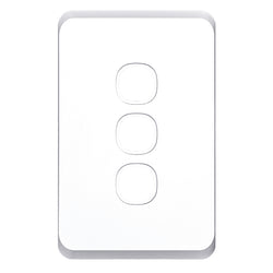 Tradesave Sleek 3 Gang Switch Plate ONLY