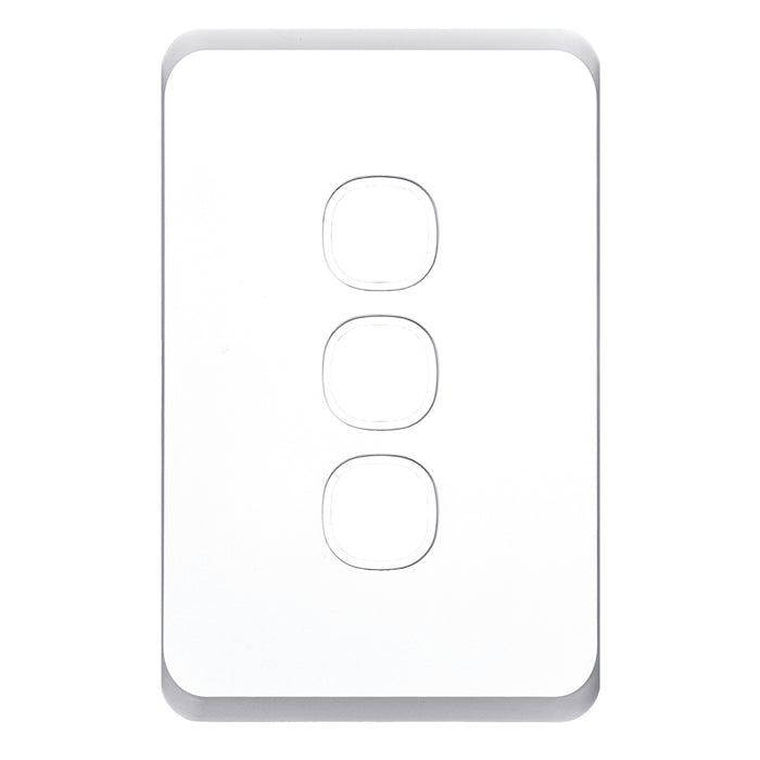 Tradesave Sleek 3 Gang Switch Plate ONLY