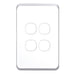 Tradesave Sleek 4 Gang Switch Plate ONLY
