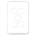 Tradesave Sleek 5 Gang Switch Plate ONLY