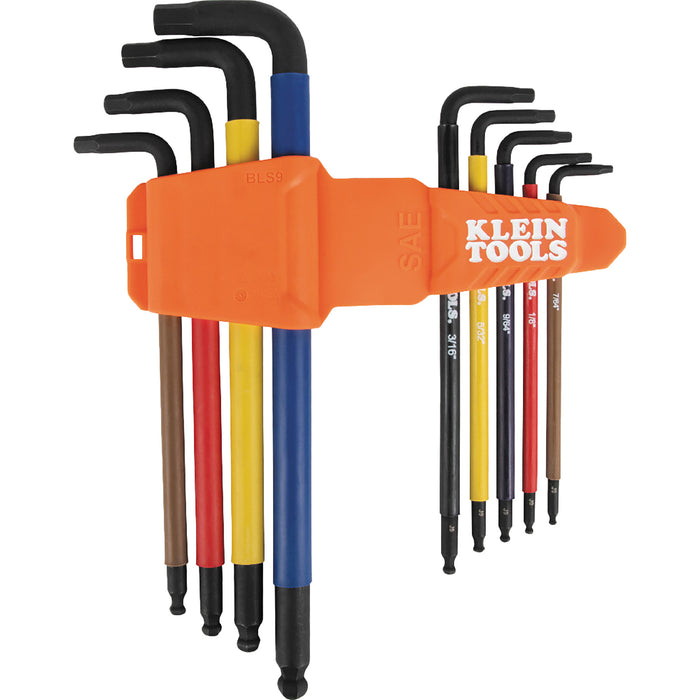 Klein 9Pce Ball End L Style Coloured - SAE