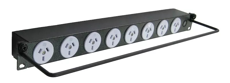 Rackpower Cable Manager 1RU Black 100mm Depth