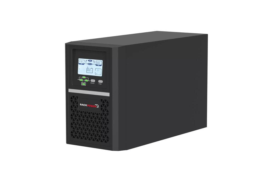 Rackpower 1kVA/kW Tower Online Ups 1Phase 230V/50Hz. 3X 9Ah/12V Batteries