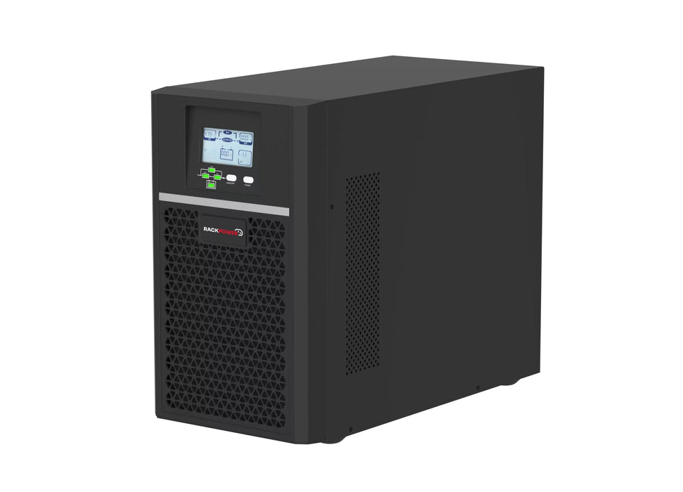Rackpower 3kVA/kW Tower Online Ups 1Phase 230V/50Hz. 8X 9Ah/12V Batteries Included