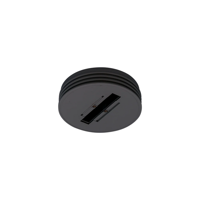 Halcyon Track 3 Circuit Ceiling Mount Adaptor 125mm diameter Spot/Flood-Black - fits T552