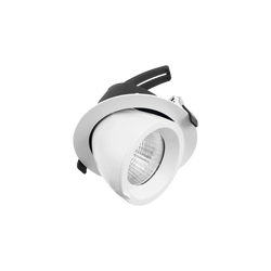 Halcyon Downlight 17W 4K 70deg Beam 500mA CC 45deg Tilt 355deg Rotate White - Driver Sold Separately