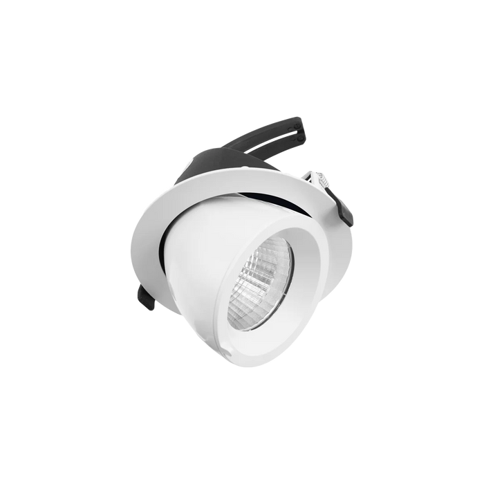 Halcyon Downlight 17W 4K 70deg Beam 500mA CC 45deg Tilt 355deg Rotate White - Driver Sold Separately