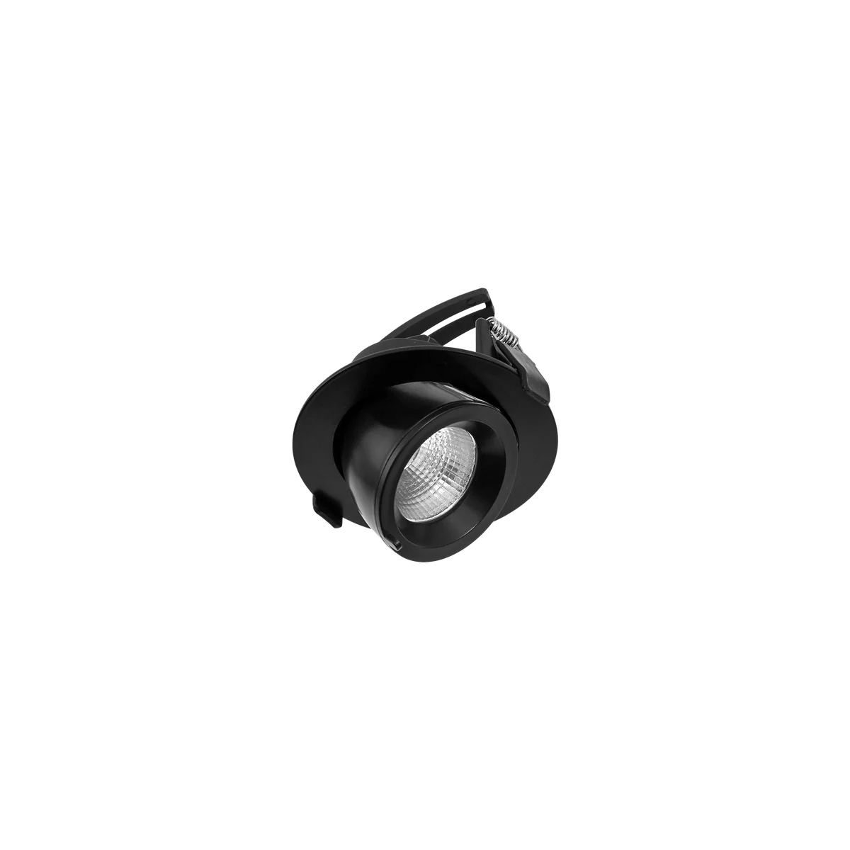 Halcyon LED Downlight 9W 4000K 112mm Round Tilt Rotate Black No Driver ...