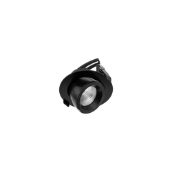 Halcyon LED Downlight 9W 4000K 112mm Round Tilt Rotate Black No Driver