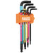 Klein Color Coded Extra-Long L Style Hex Key Caddy Set, Metric, 9-Piece