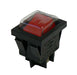 Globelink Switch Rocker On Off Clear Boot Red Illuminated 230V 16A
