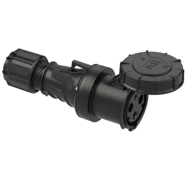 Emptec Connector 63Amp 3pole IP67 6h Black Twist