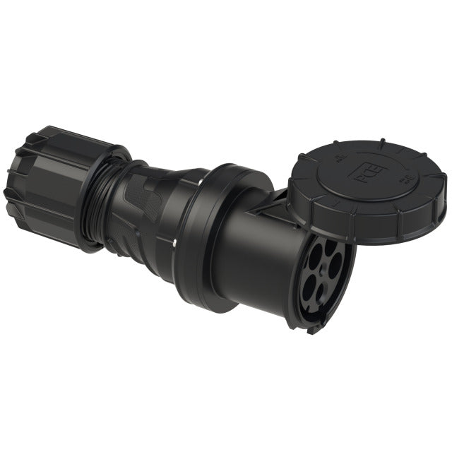 Emptec Connector 125Amp 5pole IP67 6h Black Twist
