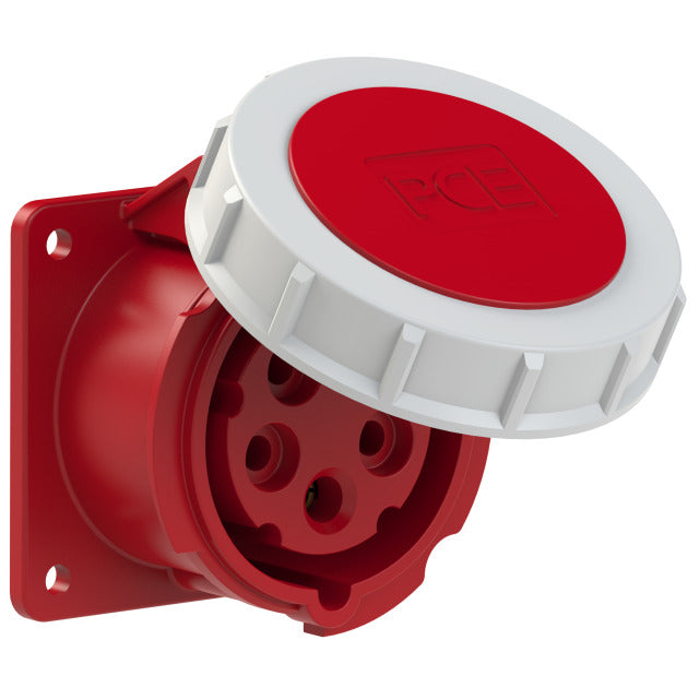 Emptec Socket 16Amp 5pole IP67 6h Panel Flanged Straight