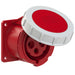 Emptec Socket 32Amp 4pole IP67 6h Panel Flanged Straight