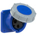 Emptec Socket 63Amp 3pole IP67 6h Panel Flanged Straight