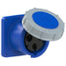 Emptec Socket 125Amp 3pole IP67 6h Panel Flanged Straight