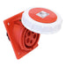 Emptec Socket 16Amp 5pole IP67 6h Panel Flanged Sloping