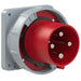 Emptec Plug 125Amp 4pole IP67 6h Panel Flanged Straight