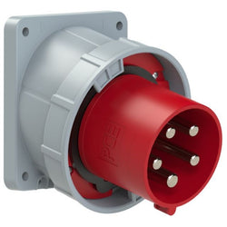 Emptec Plug 125Amp 5pole IP67 6h Appliance inlet Panel Flanged Slop