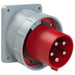 Emptec Plug 125Amp 5pole IP67 6h Appliance inlet Panel Flanged Slop