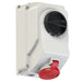 Emptec Socket 16Amp 4pole IP44 6h Switch interlocked Surface Mnt