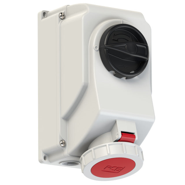 Emptec Socket 32Amp 4pole IP67 3h Container Switch interlocked Surf