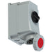 Emptec Socket 63Amp 4pole IP67 6h Switch interlocked Surface Mnt