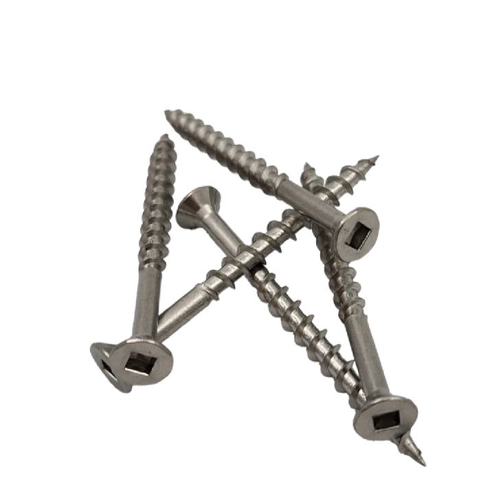 Black Smiths Screw Surefix 8Gx50mm Countersunk Square Stainless 100pc