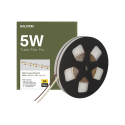 Halcyon Linear Tape Trade Flex Pro 24V DC 5W 665lm/m 3000K CRI90 IP65 8mm - Trade Kit 10m
