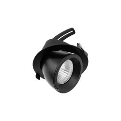 Halcyon Downlight 17W 4K 70deg Beam 500mA CC 45deg Tilt 355de Rotate Black - Driver Sold Separately