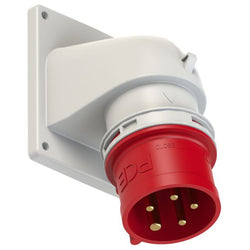 Emptec Plug 32Amp 5pole IP44 6h Appliance inlet Flanged Angled Surf