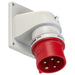 Emptec Plug 32Amp 5pole IP44 6h Appliance inlet Flanged Angled Surf