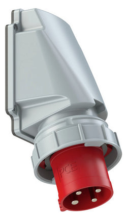 Emptec Plug 63Amp 4pole IP67 6h Appliance inlet Flanged Angled Surf