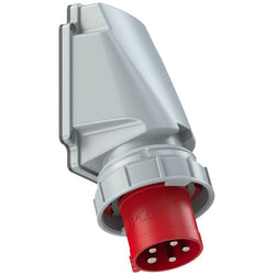 Emptec Plug 63Amp 5pole IP67 6h Appliance inlet Flanged Angled Surf