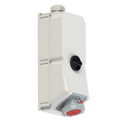 Emptec Socket 125Amp 4pole IP67 6h  M50 Mech Switch Surface Mnt [no
